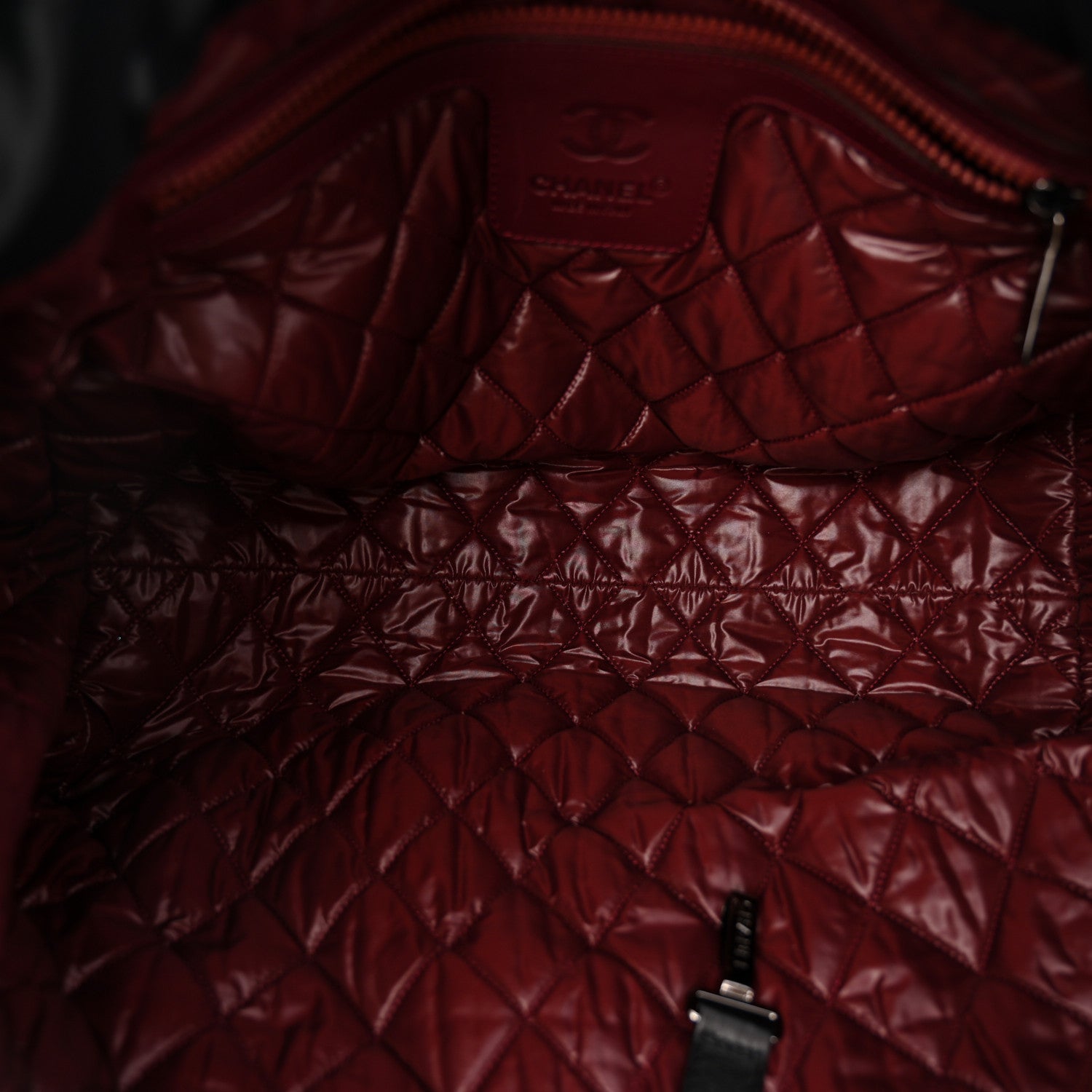 Chanel Nylon Quilted Medium Coco Cocoon Reversible Tote Black 8 of 17