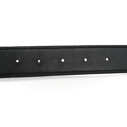 Hermes Swift Epsom 24mm Belt Strap 95 Black Etoupe 3 of 7