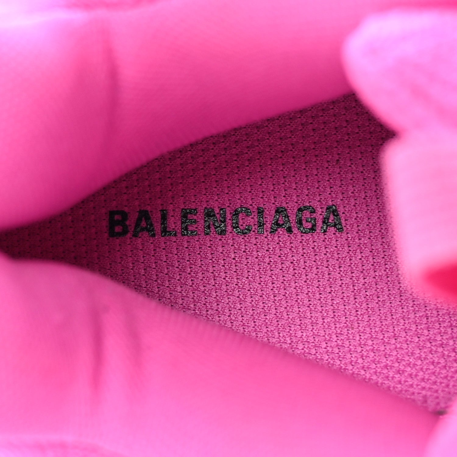 Balenciaga Fabric Mesh Clear Sole Fluo Womens Triple S Sneakers 39 Pink 8 of 12