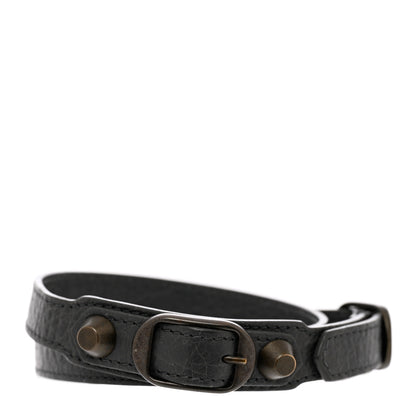 Balenciaga Agneau Arena Classic Hardware Triple Tour M Bracelet Anthracite 1 of 7