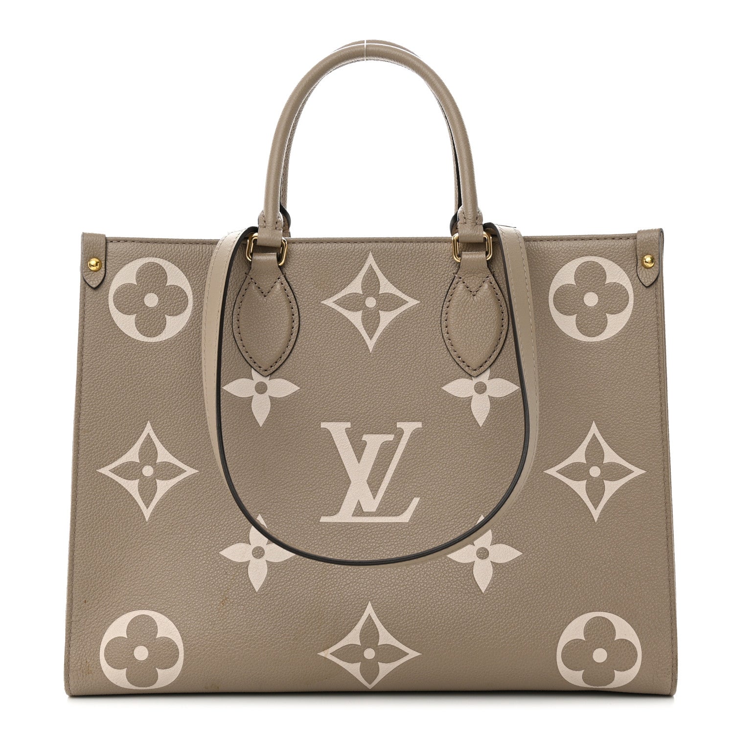 Louis Vuitton Empreinte Monogram Giant Onthego MM Tourterelle Creme 1 of 11