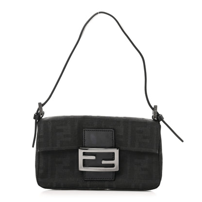 Fendi Zucca Mini Baguette Black 1 of 10