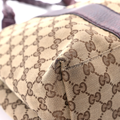 Gucci Monogram Medium Bamboo Bar Tote Bordeaux 8 of 21