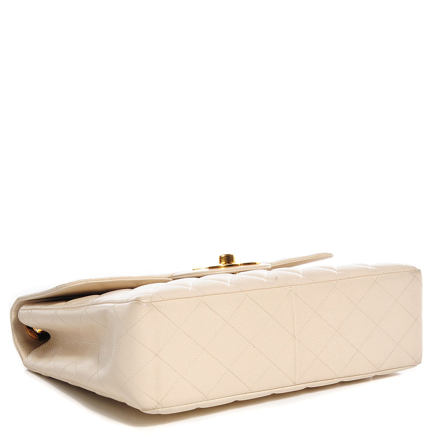 Chanel Caviar Jumbo Flap Light Beige 5 of 10