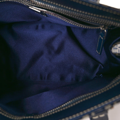 Fendi Zucchino Shoulder Bag Navy Blue 5 of 10