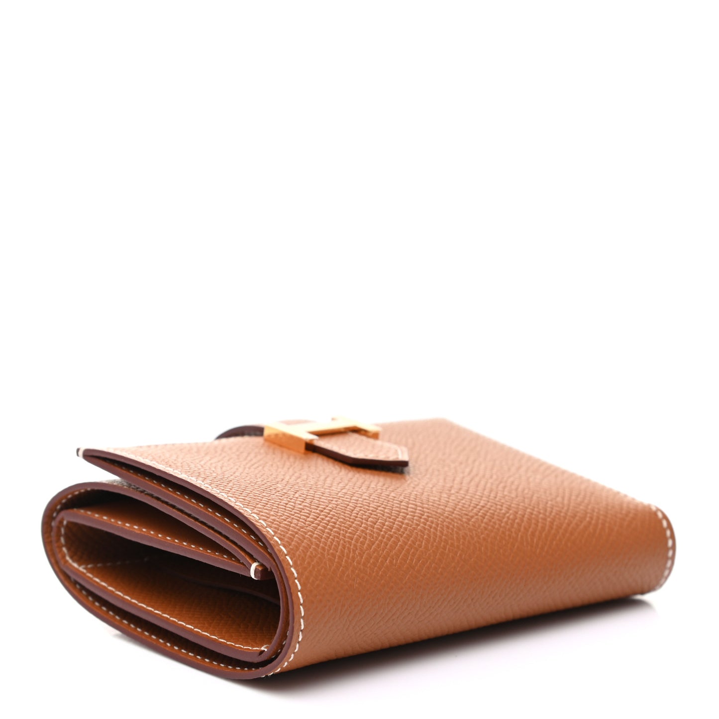 Epsom Tri-Fold Compact Bearn Wallet Gold