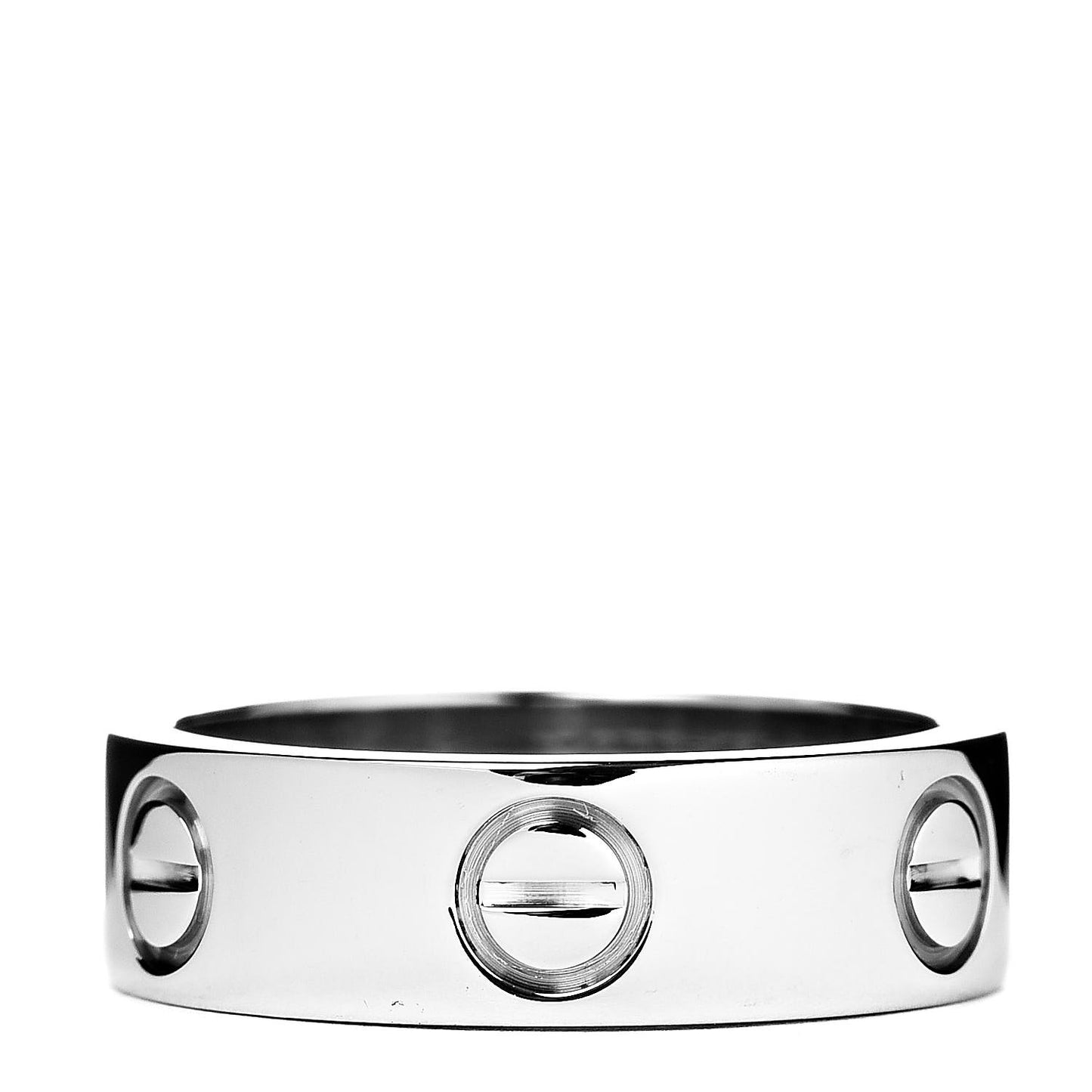 18K White Gold 5.5mm LOVE Ring 50 5.25