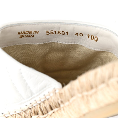 Gucci Nappa Matelasse GG Marmont Espadrille Slippers 40 Great White 8 of 10