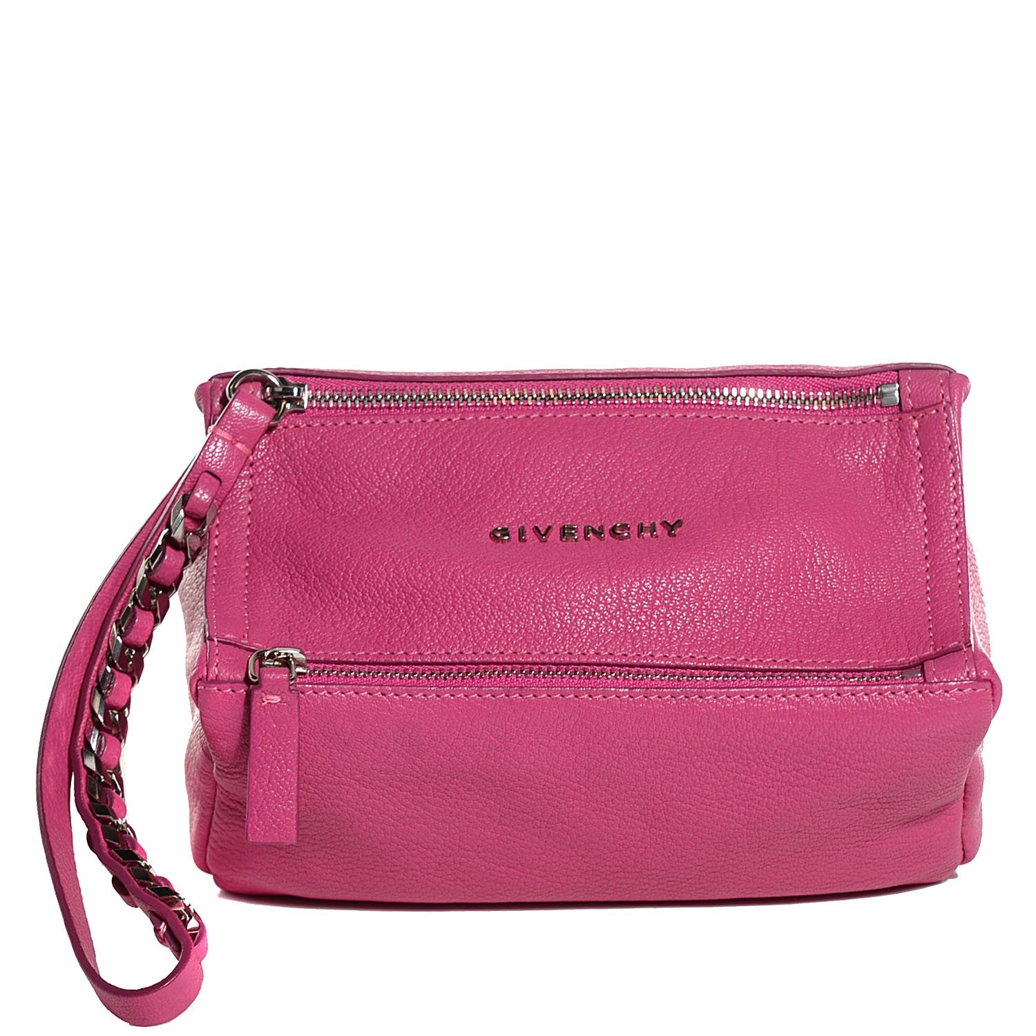 Givenchy Sugar Goatskin Pandora Wristlet Fuchsia 1 of 9