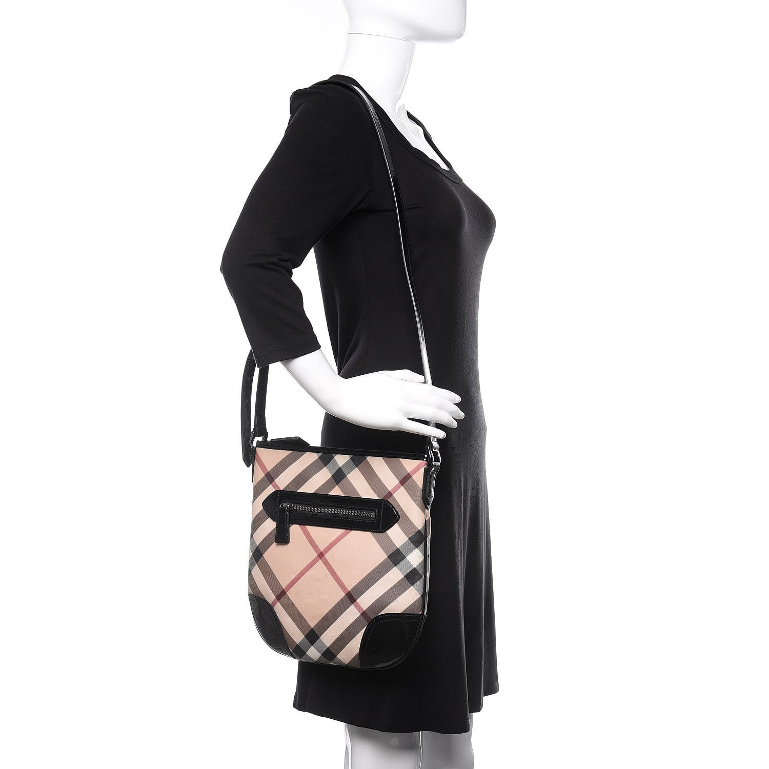 Burberry Supernova Check Small Dryden Crossbody Bag Black 2 of 9