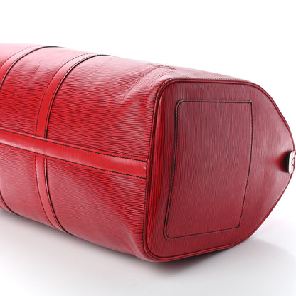Louis Vuitton Epi Keepall 45 Castillan Red 9 of 12