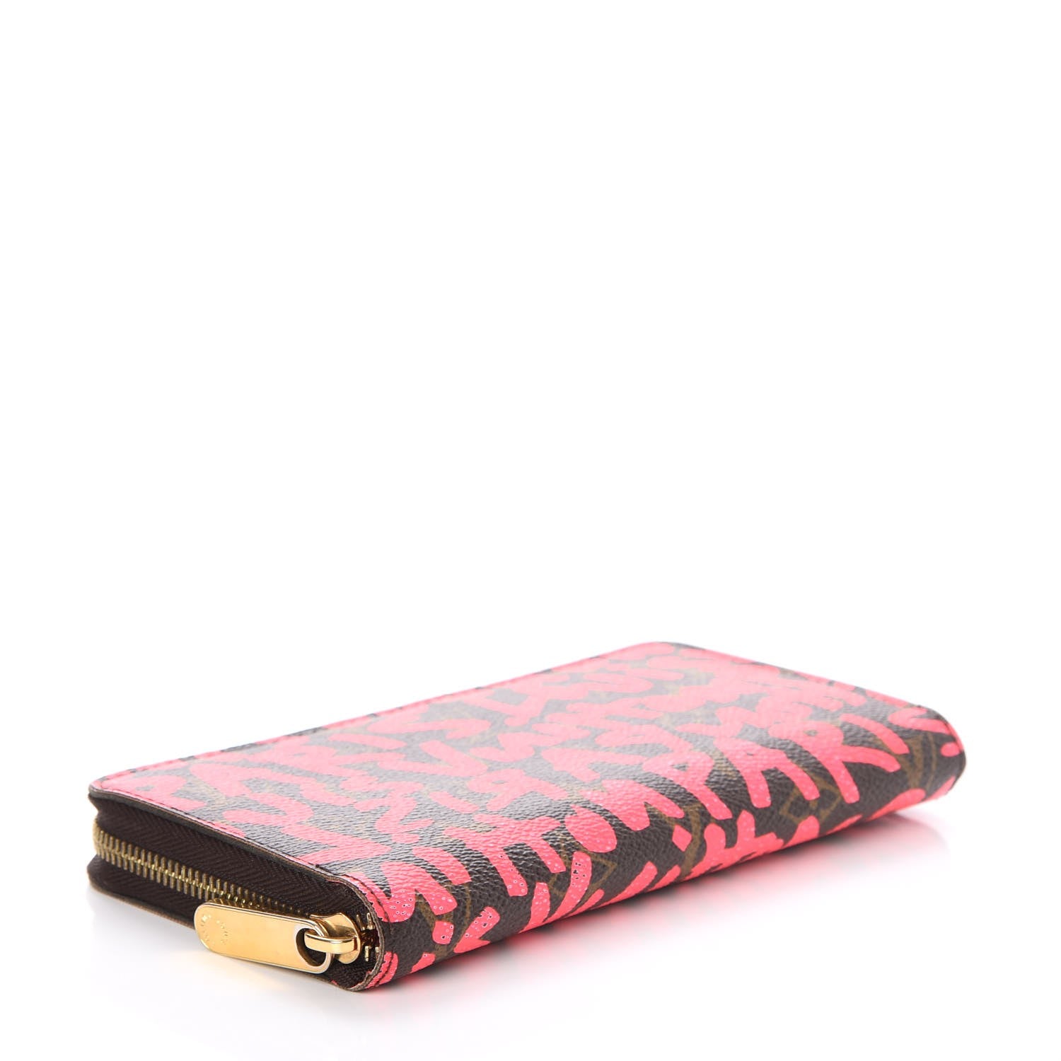 Louis Vuitton Monogram Graffiti Zippy Wallet Fuchsia 4 of 9