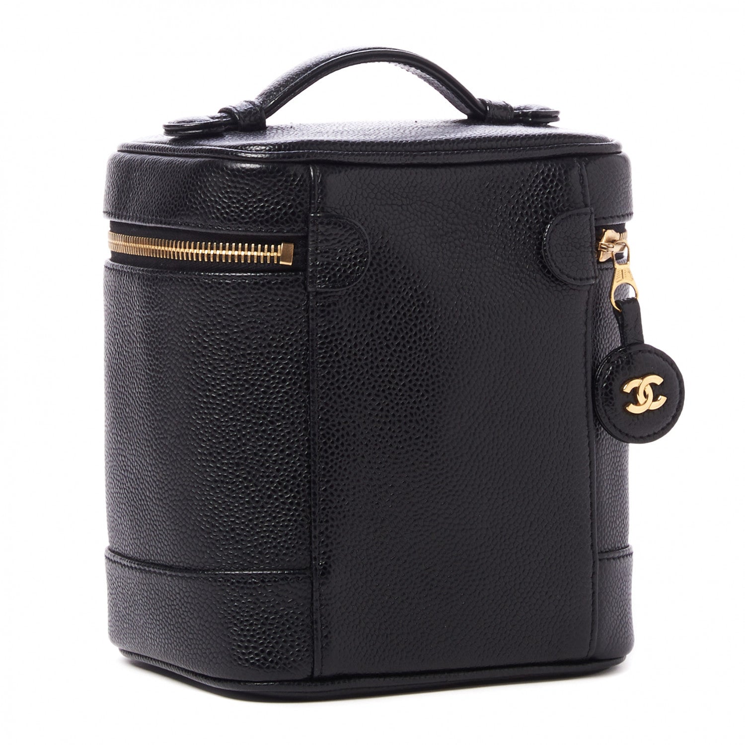 Chanel Caviar Vanity Cosmetic Case Black 2 of 9