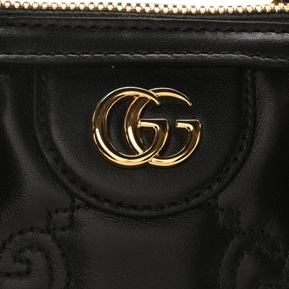 Gucci Calfskin GG Matelasse Mini Top Handle Bag Black 8 of 10