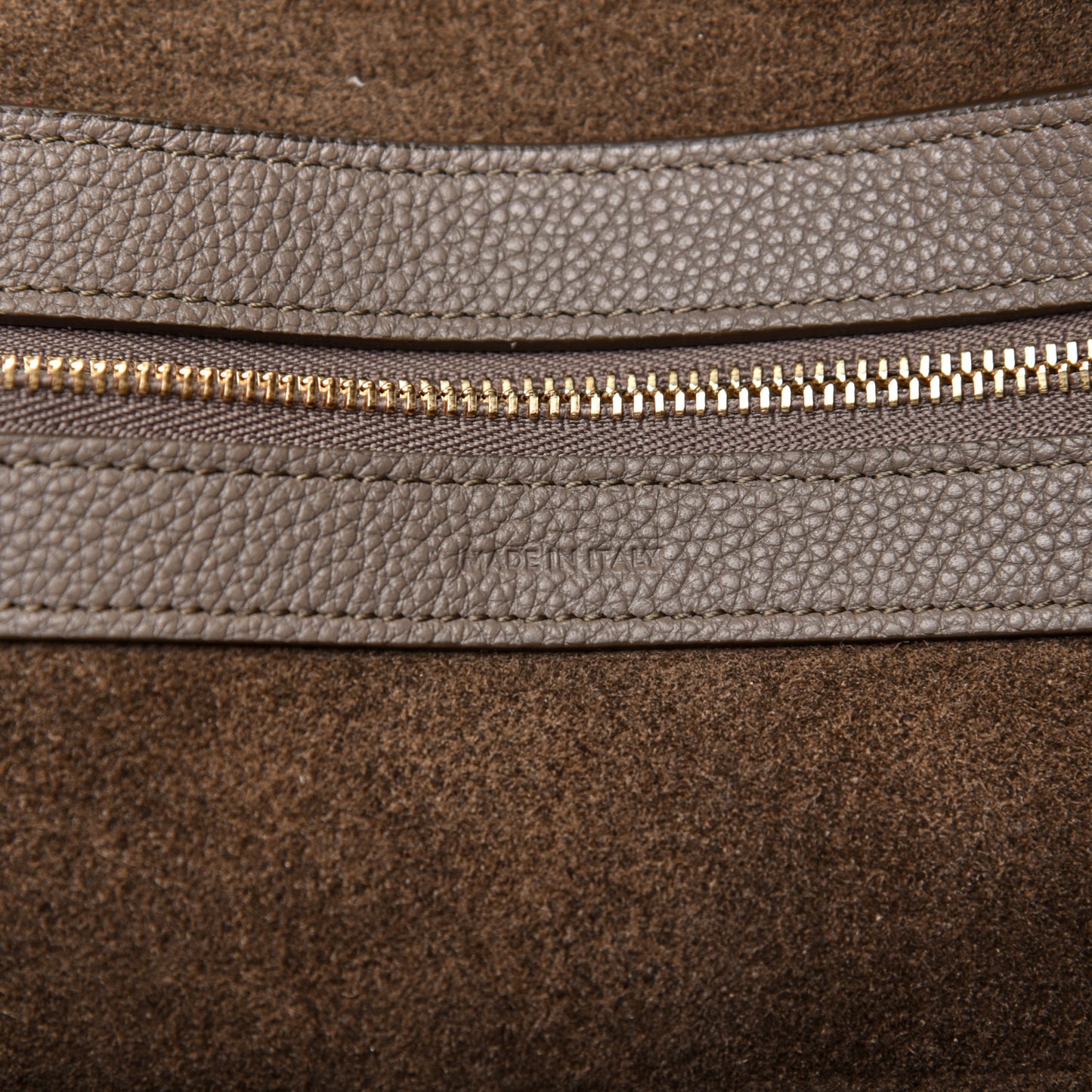 Soft Grained Calfskin Small Belt Cabas Phantom Taupe