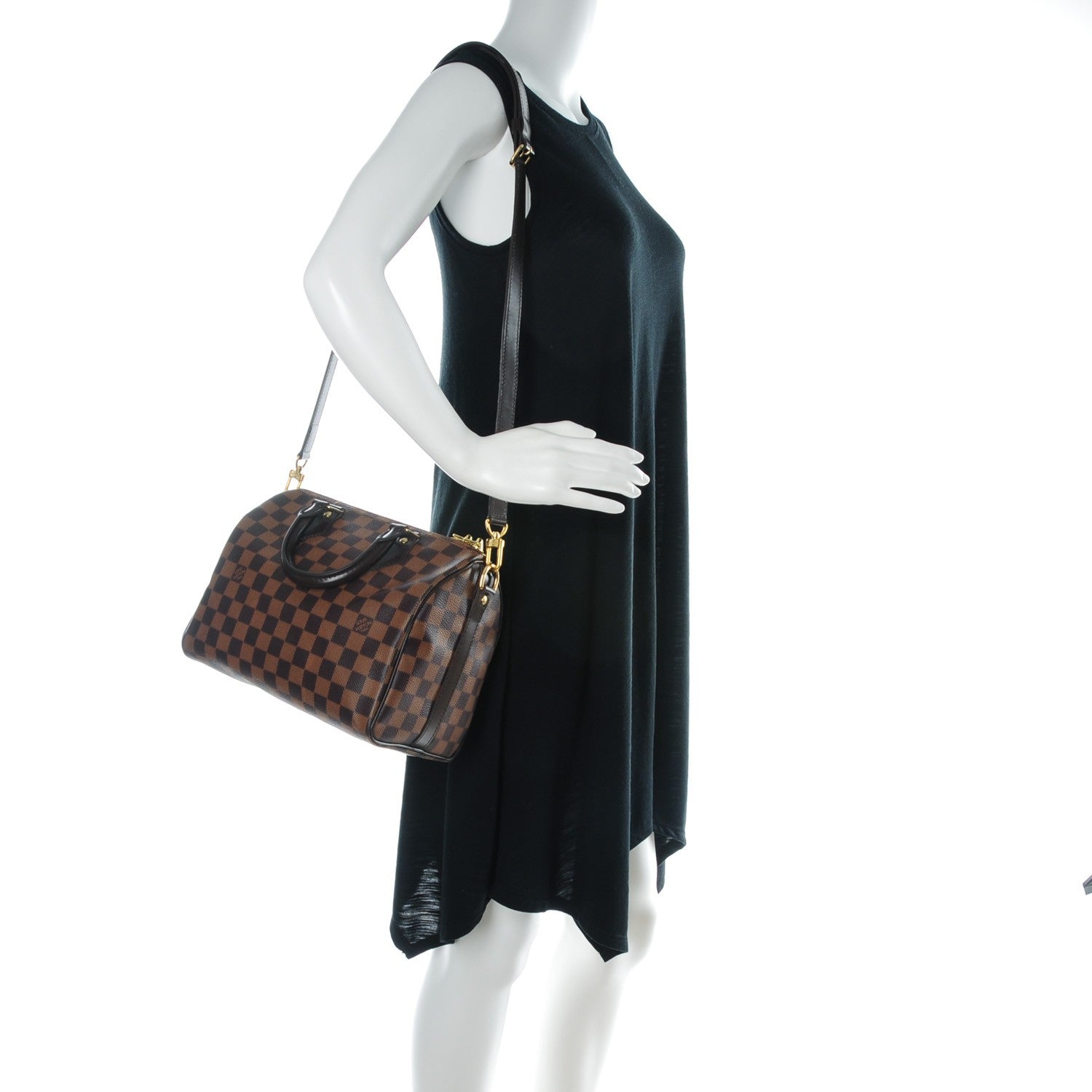 Louis Vuitton Damier Ebene Speedy Bandouliere 25 2 of 7