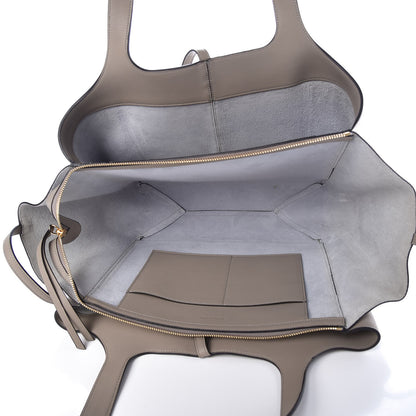 Celine Calfskin Medium Tri-Fold Bag Stone 5 of 7