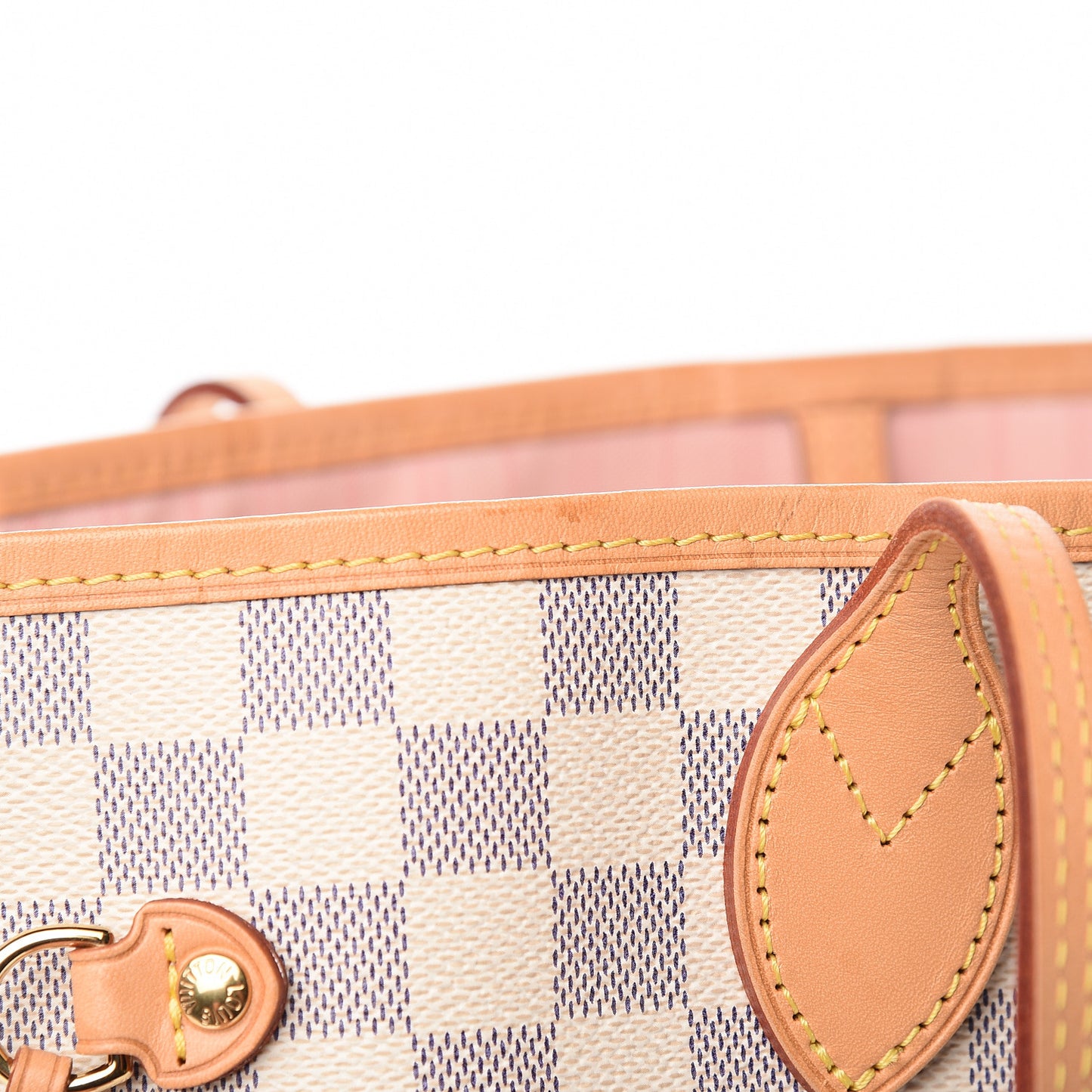 Damier Azur Neo Neverfull MM Rose Ballerine