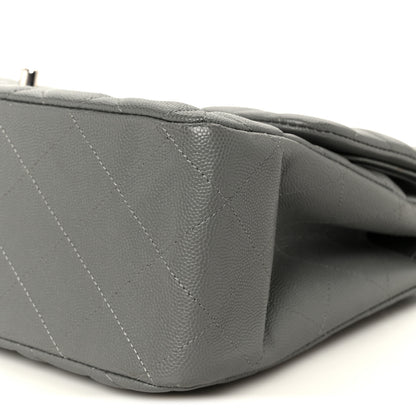 Chanel Caviar Quilted Jumbo Double Flap Grey 11 of 11
