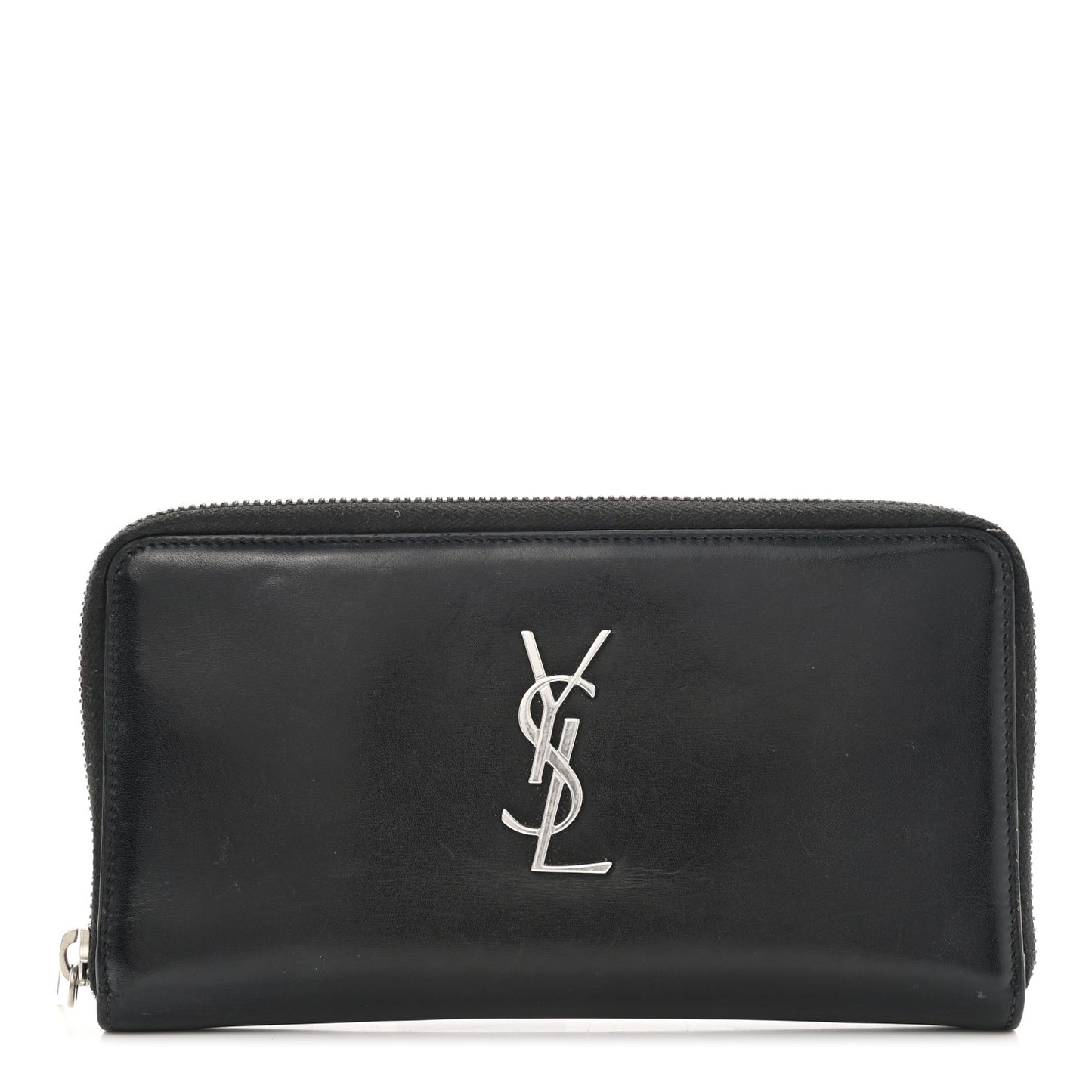 Ultra Calfskin Monogram Mens Zip Around Continental Wallet Black