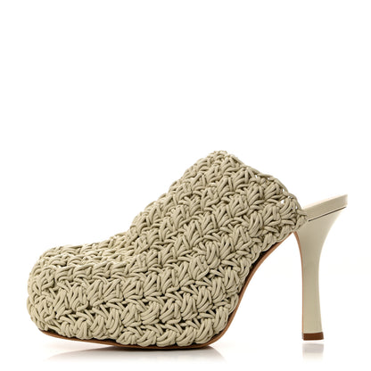 Bottega Veneta Nappa Intrecciato The Bold Mules 37.5 Wax 1 of 7