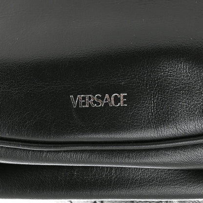 Versace Calfskin Medium Repeat Zip Hobo Black 8 of 11