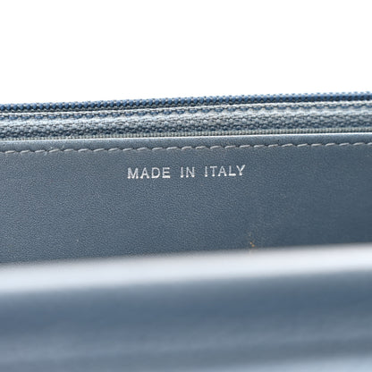 Chanel Caviar Quilted Wallet on Chain WOC Blue 7 of 14