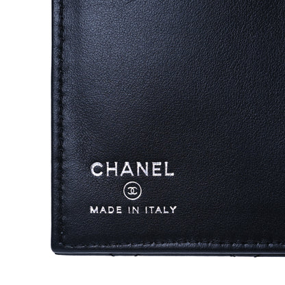 Chanel Grained Calfskin Quilted Card Holder Wallet So Black 7 of 9