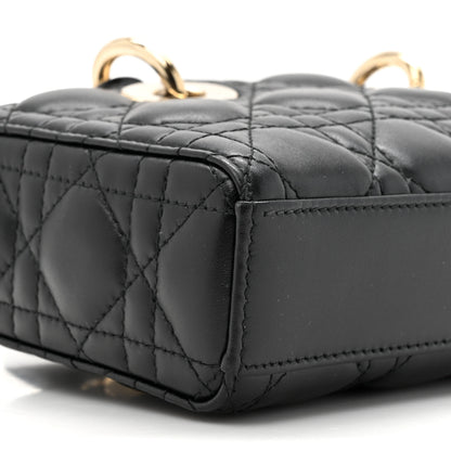 Christian Dior Lambskin Cannage Small Lady D-Joy Black 10 of 11