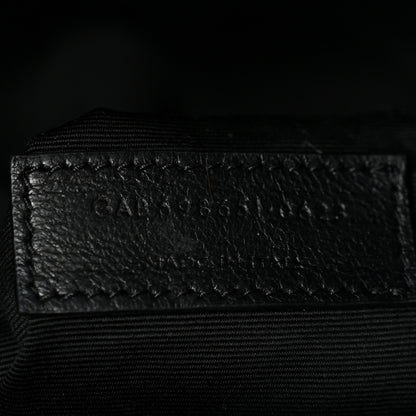 Saint Laurent Lambskin Quilted Maxi Icare Shopping Tote Black 8 of 14