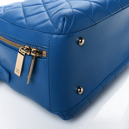Chanel Lambskin Quilted Medium Trendy CC Bowling Bag Blue 9 of 10