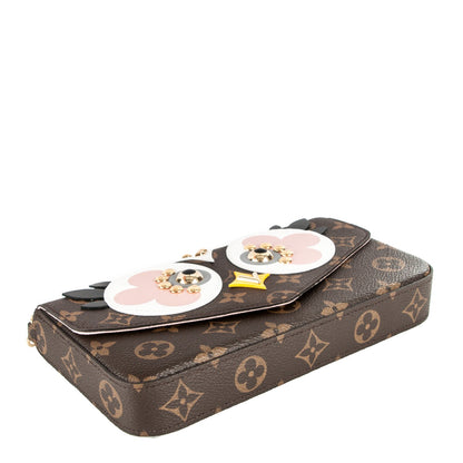 Louis Vuitton Monogram Lovely Birds Pochette Felicie Chain Wallet 4 of 6