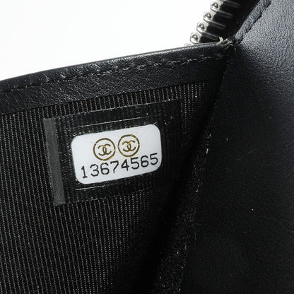 Chanel Patent Quilted Large Zip Around Agenda Black 8 of 8