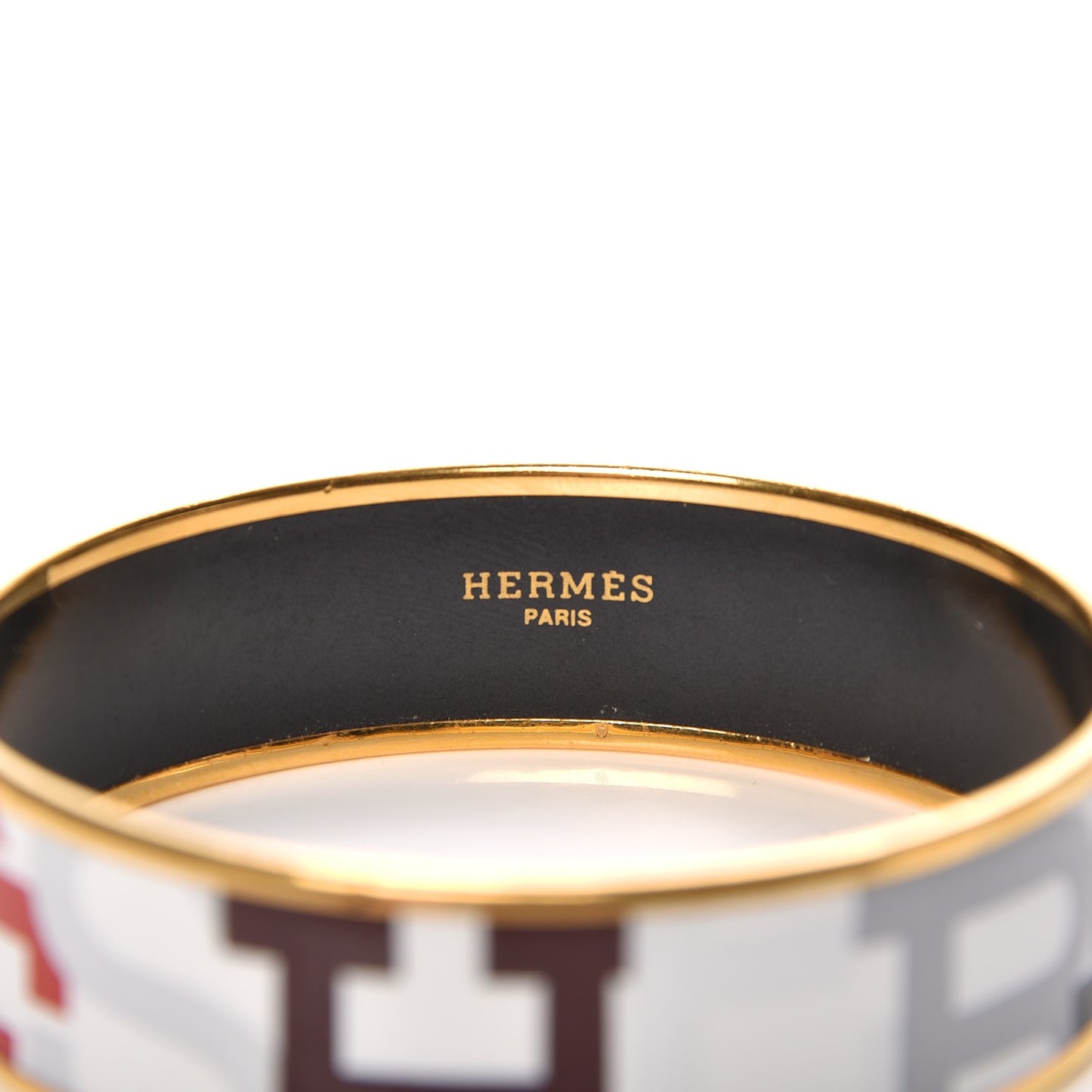 Enamel Printed Wide Capitales Bracelet 65