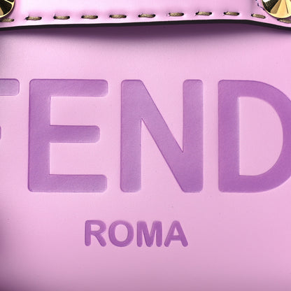 Fendi Vitello King Logo Embossed Mini By The Way Boston Bag Violetta 9 of 11