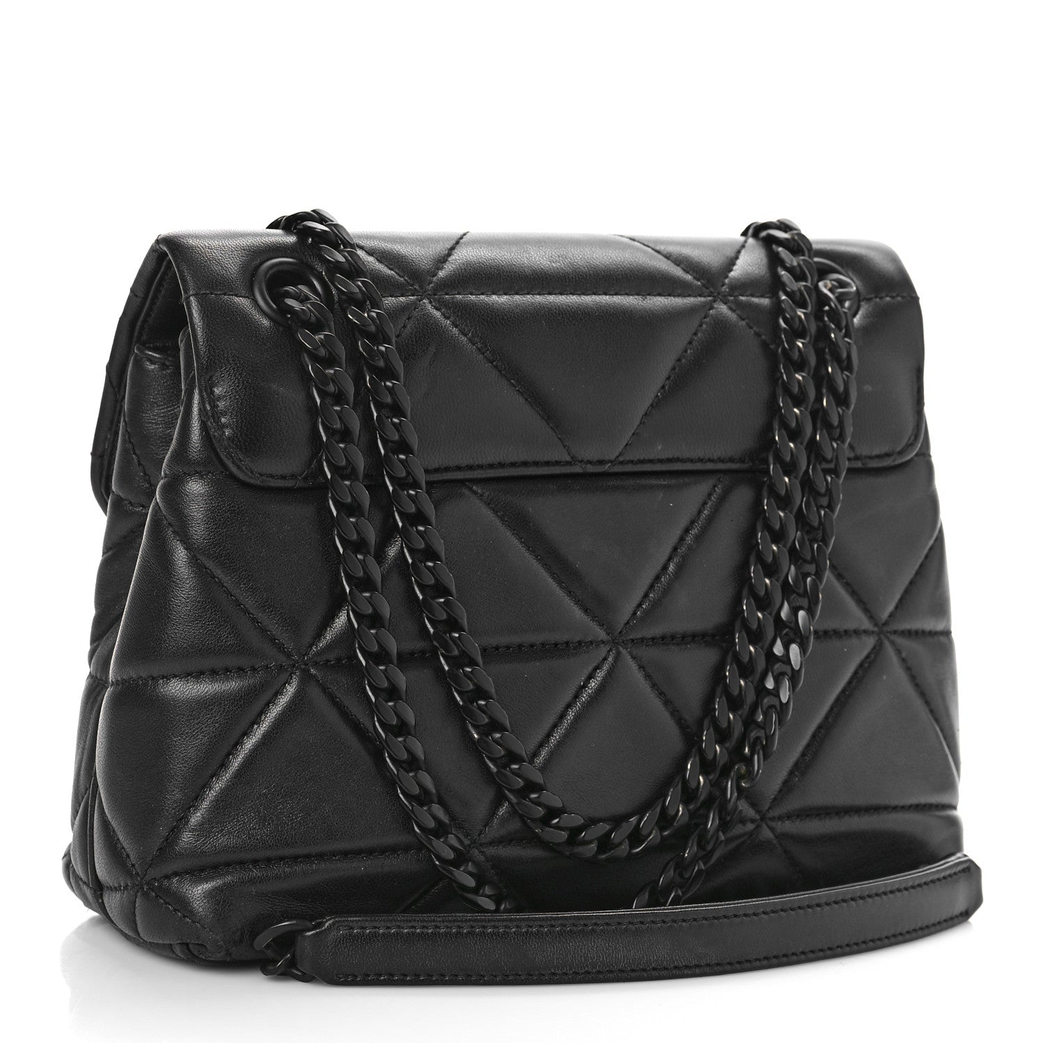 Prada Nappa Triangle Stitched Small Spectrum Bag Black 3 of 14