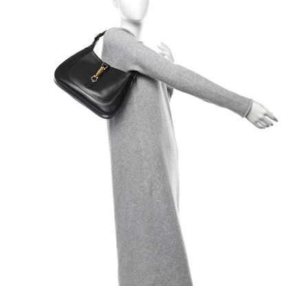 Gucci Boarded Dyana Lux Calfskin Small Jackie 1961 Hobo Black 2 of 10