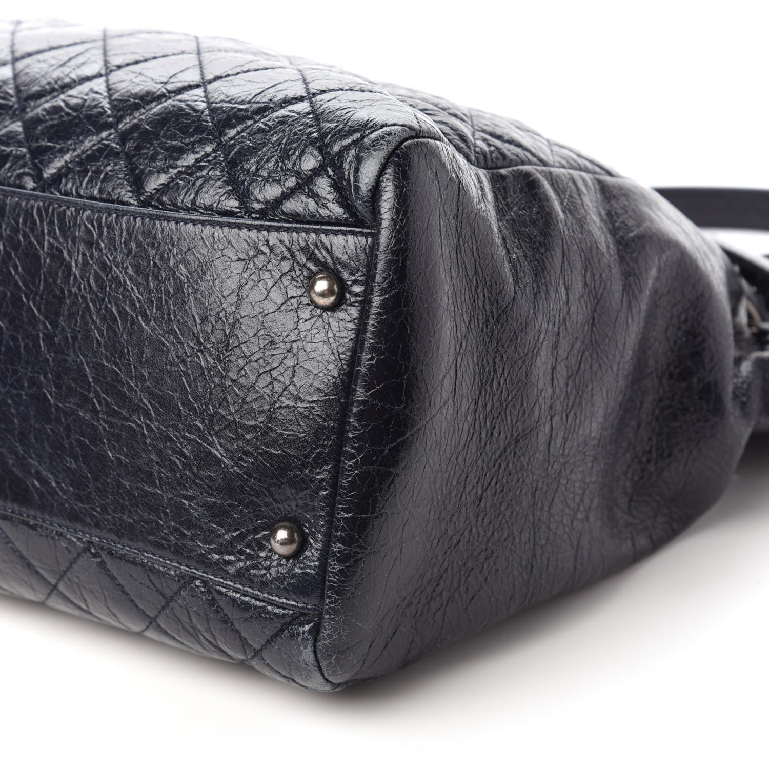 Chanel Glazed Calfskin Quilted Large Tote Black 7 of 11