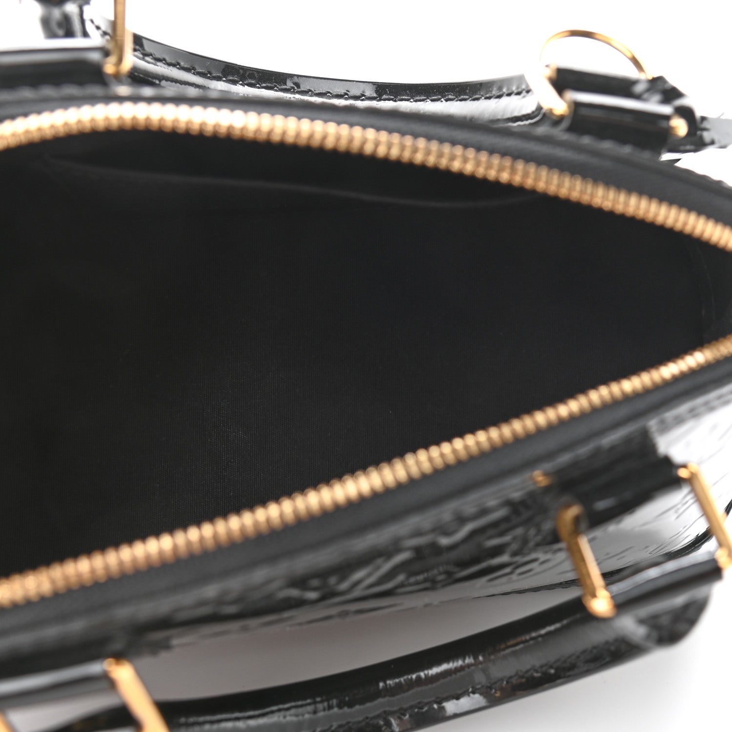 Louis Vuitton Vernis Alma BB Black 4 of 9