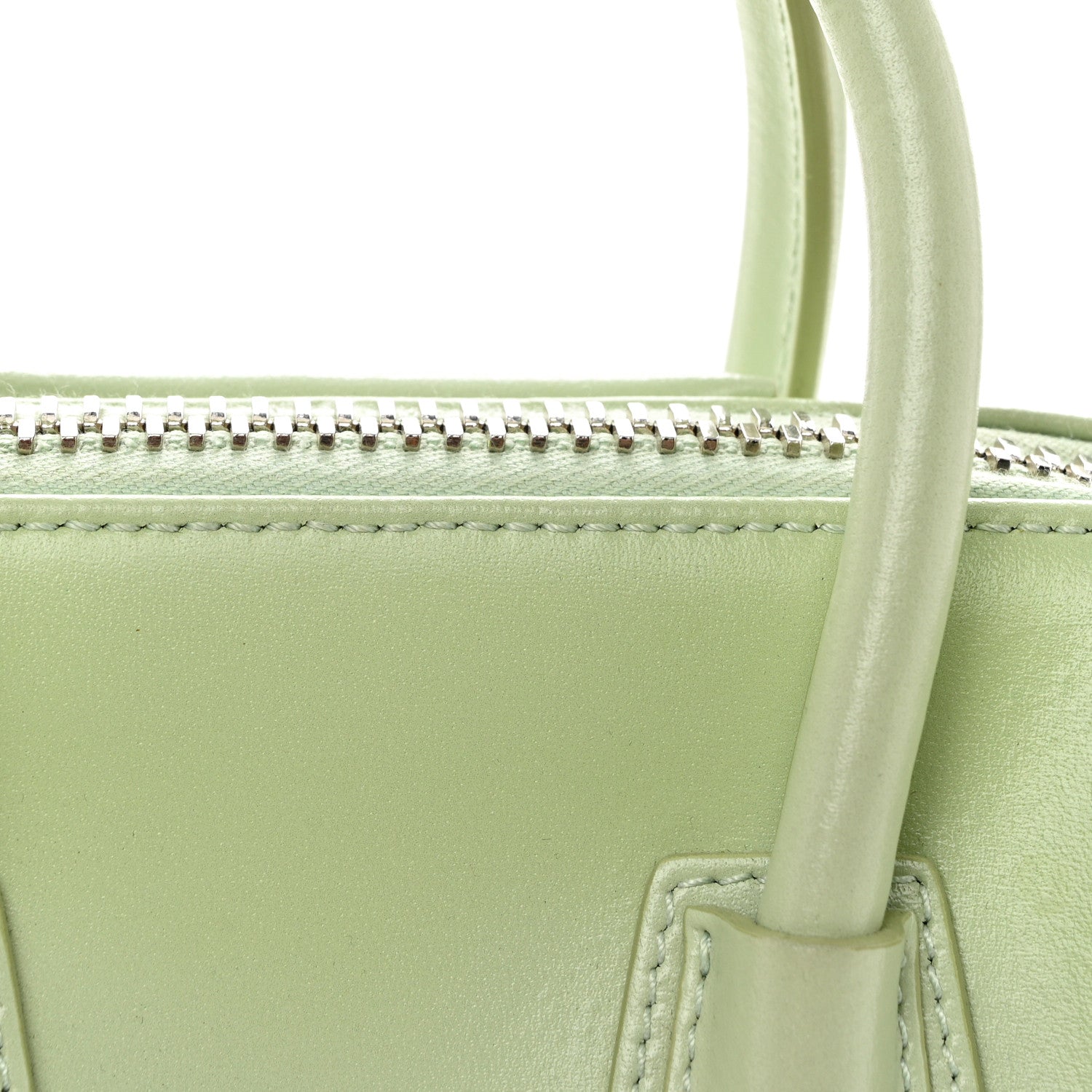 Givenchy Shiny Lord Calfskin Mini Antigona Aqua Green 11 of 13