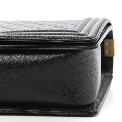 Chanel Caviar Quilted New Medium Boy Flap Black 9 of 9