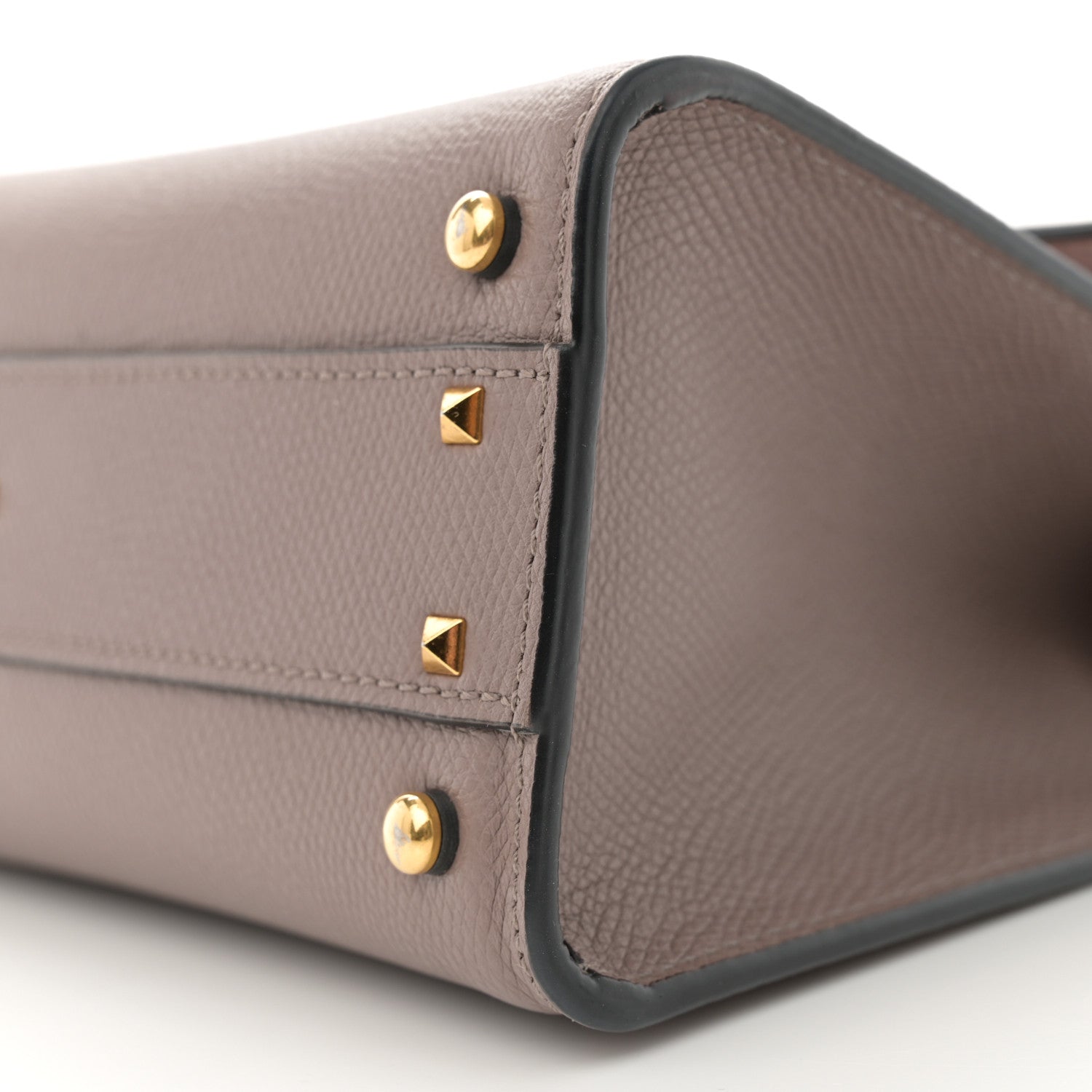 Valentino Garavani Grainy Calfskin Small VSling Top Handle Bag Clay 9 of 9