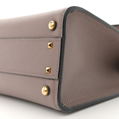 Valentino Garavani Grainy Calfskin Small VSling Top Handle Bag Clay 9 of 9
