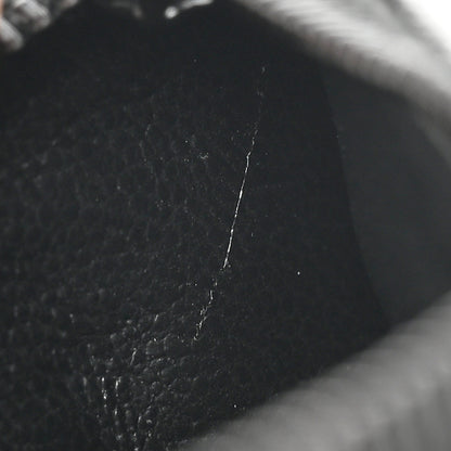 Saint Laurent Grain De Poudre Matelasse Chevron Monogram Fragments Zippered Card Case Black 8 of 8