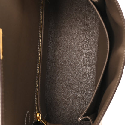 Hermes Epsom Kelly Sellier 25 Etoupe 5 of 11