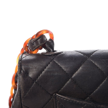 Chanel Lambskin Quilted Bekko Jumbo Single Flap Black 23 of 30