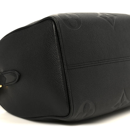 Louis Vuitton Empreinte Monogram Giant Speedy Bandouliere 25 Black 10 of 11