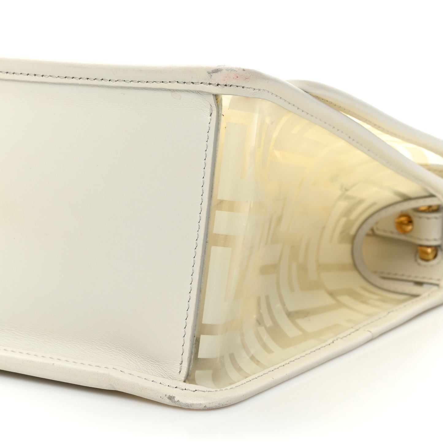 TPU FF Vitello Century F is Fendi Kan I Shoulder Bag White