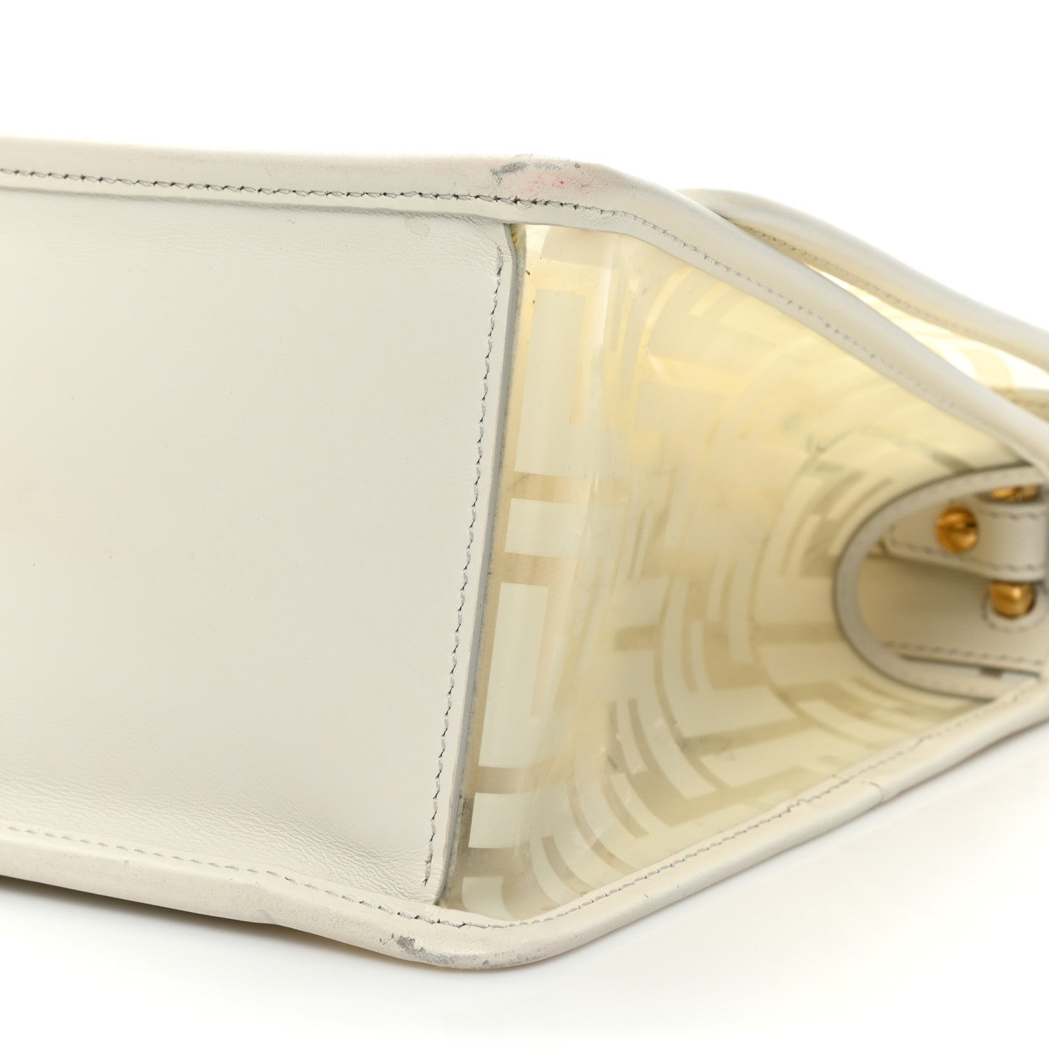 Fendi TPU FF Vitello Century F is Fendi Kan I Shoulder Bag White 7 of 18