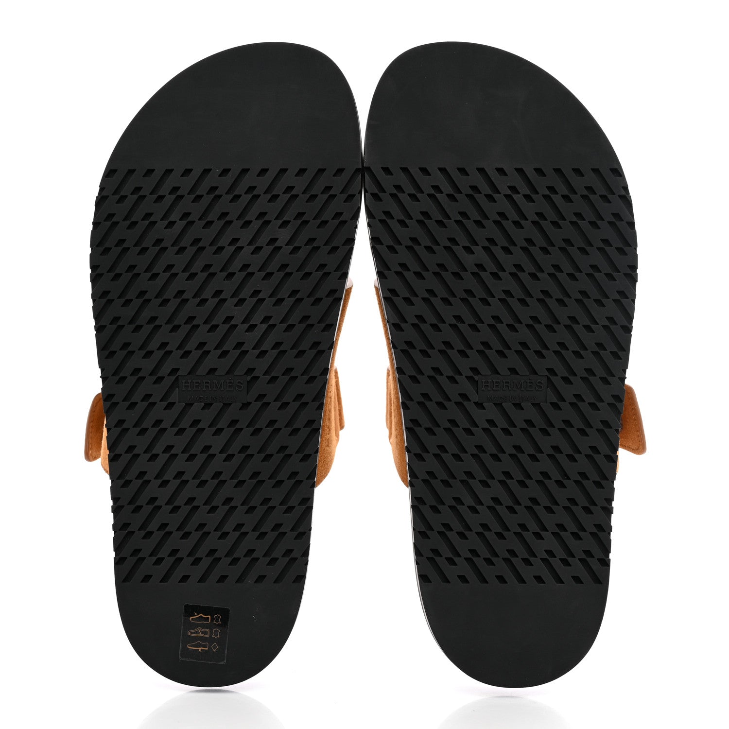 Hermes Suede Goatskin Womens Chypre Sandals 38.5 Naturel 5 of 9